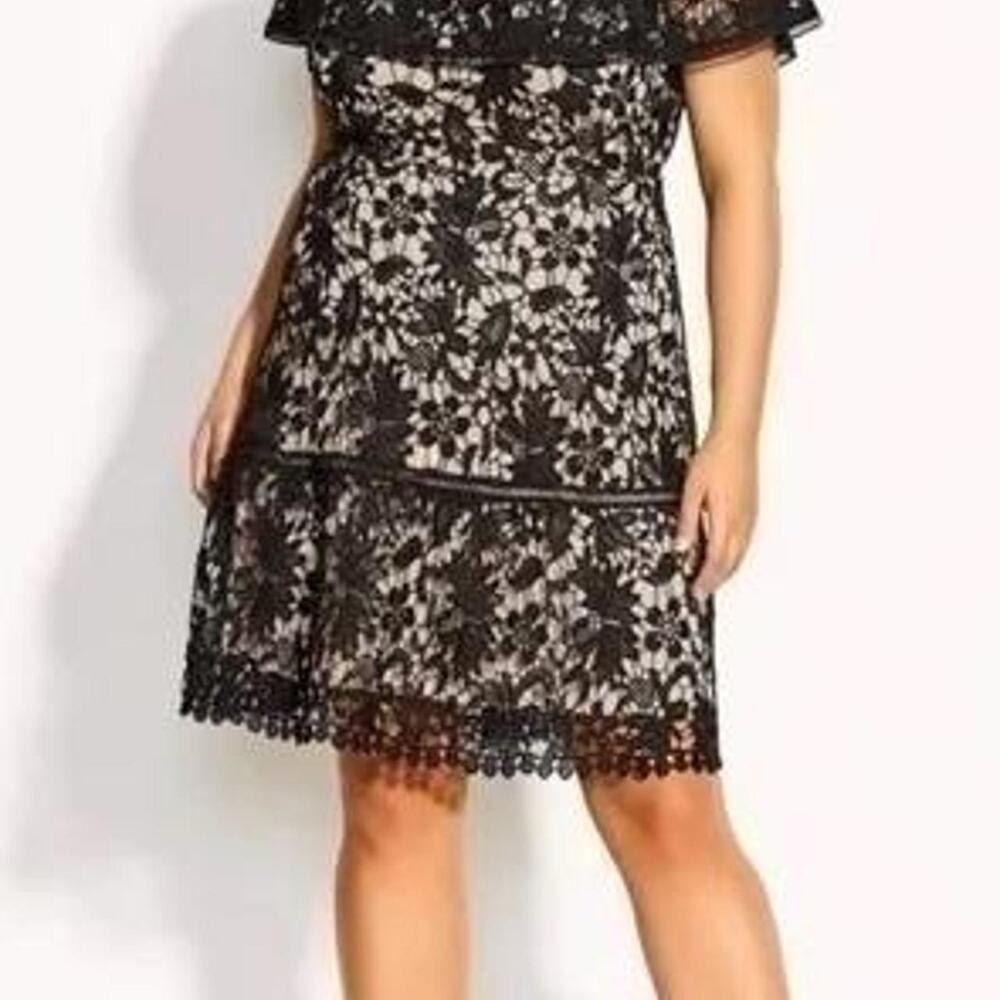 City Chic black lace Dress